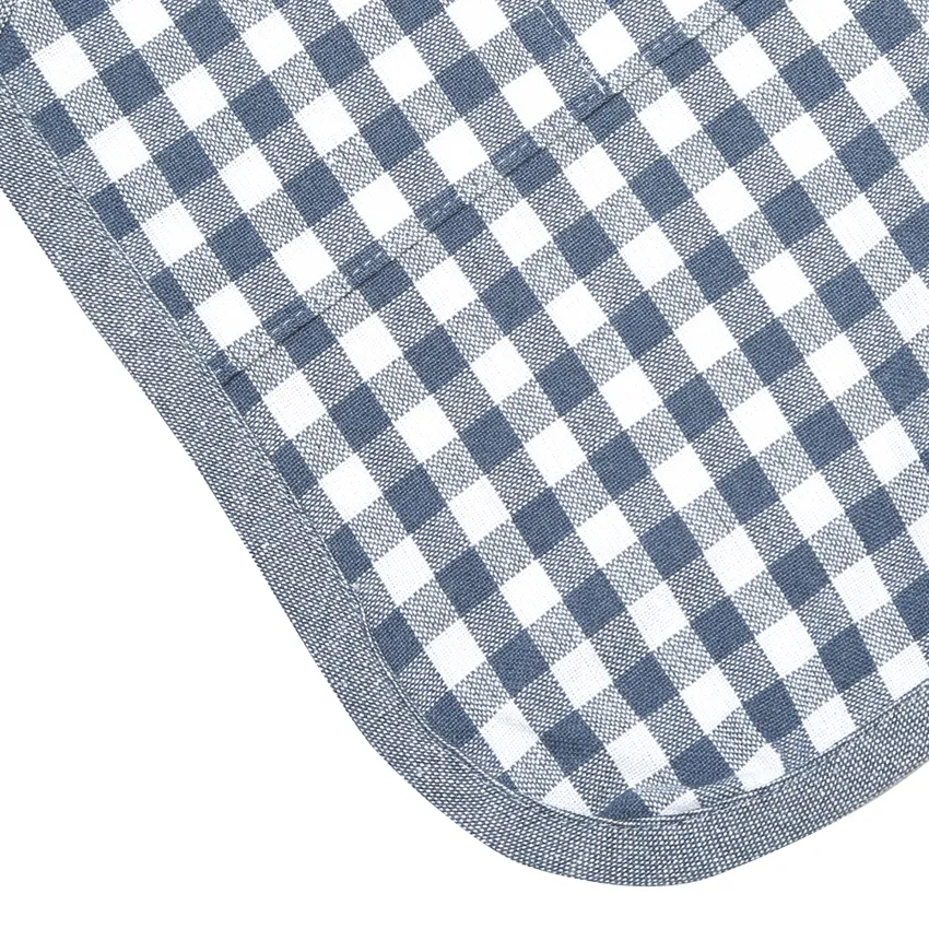 Recycled Childen's Apron Bella, Grey Blue/White