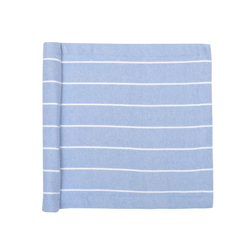 Recycled Table Runner Edith, Light Blue