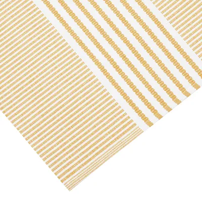 Recycled Placemat 2-pack Isa, Yellow/White