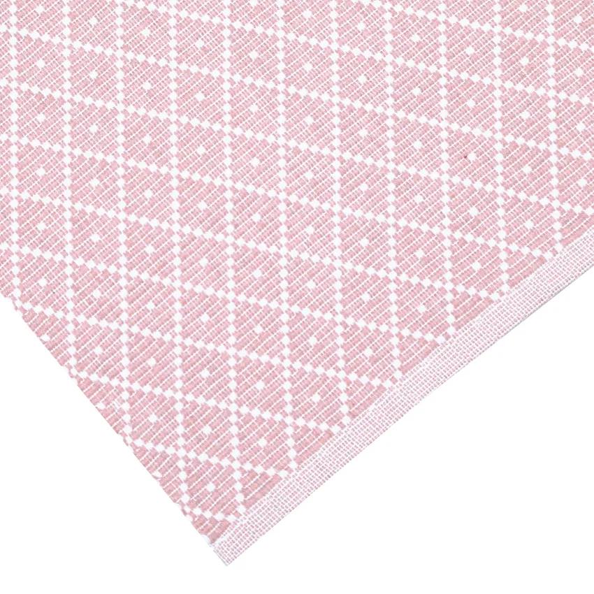 Recycled Placemat 2-pack Ella, Light Pink/White