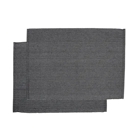 Recycled Placemat 2-pack Elin, Black/Grey