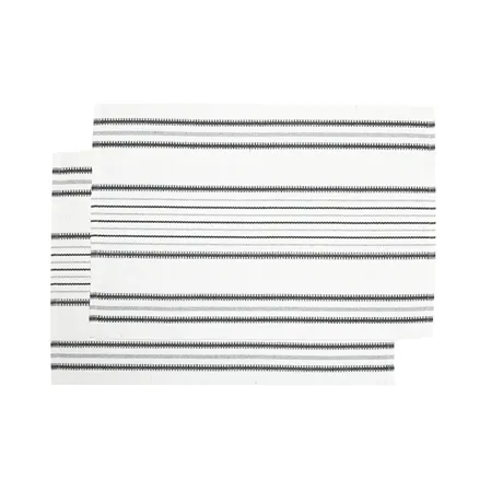 Recycled Placemat 2-pack Linda, Grey/White