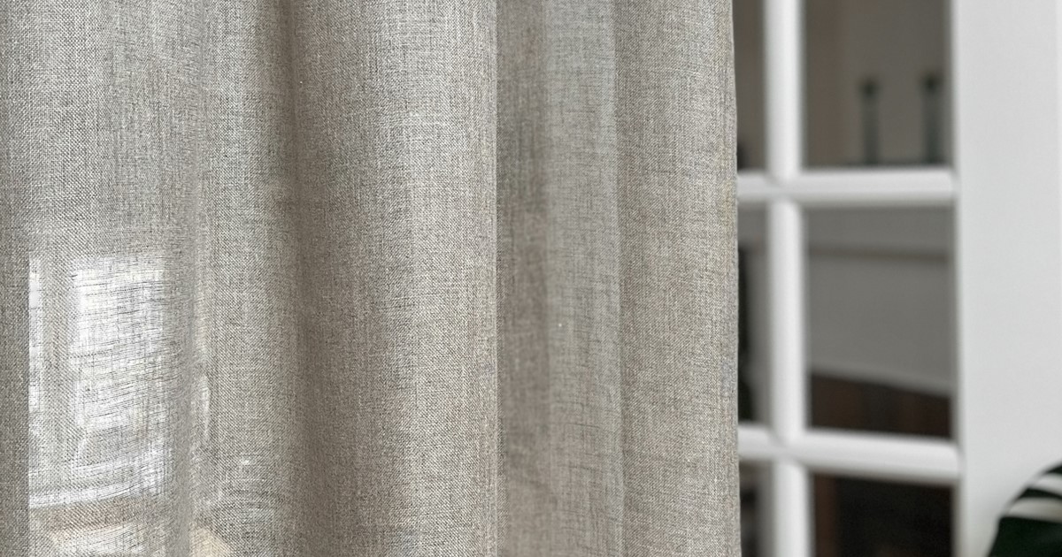 Curtain Panel 2-pack Linus, Linen - Wasa Ecotextil AB