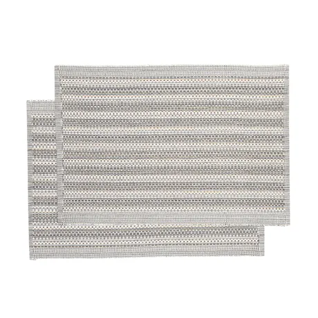 Recycled Placemat 2-pack Gerda, Grey Multi