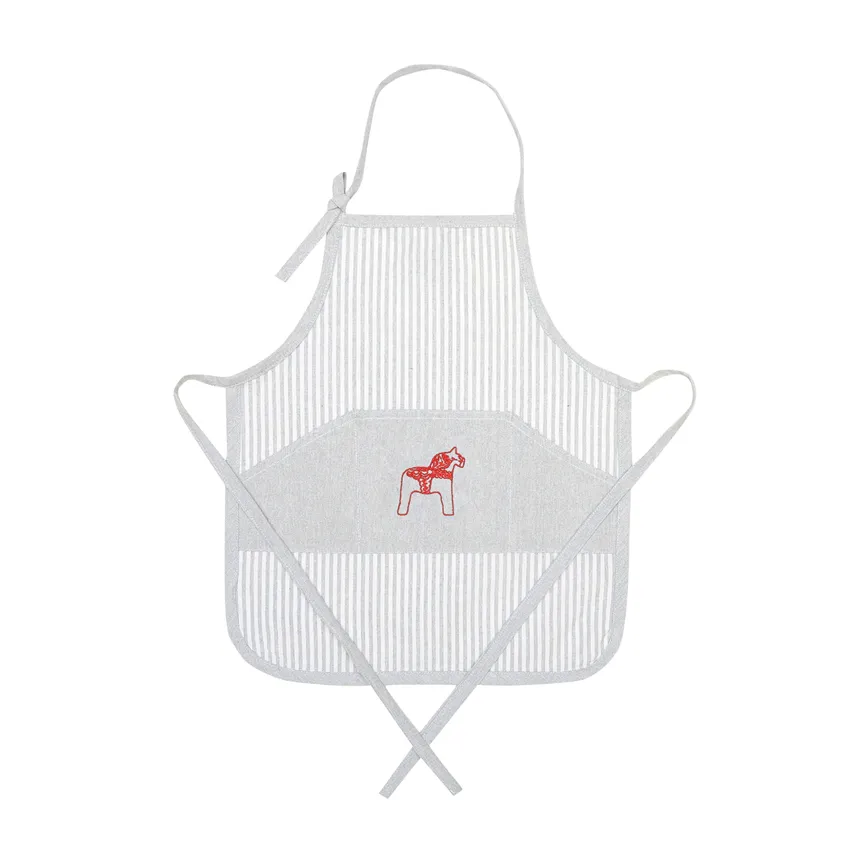 Recycled Children's Apron Sjurberg, Grey/White