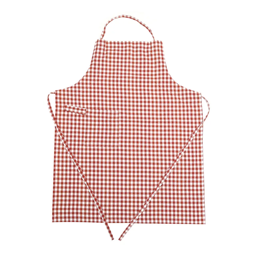 Recycled Apron Bella, Rust/Beige